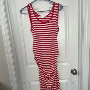 Like New - Women’s Maternity Maxi Dress w/ruched sides - Large